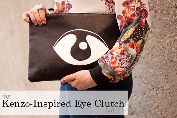 Kenzo-inspired eye clutch DIY
