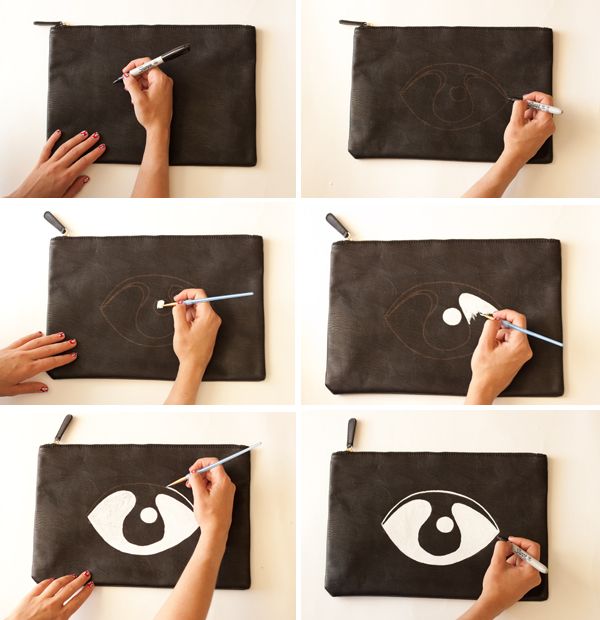 Kenzo-inspired eye clutch DIY