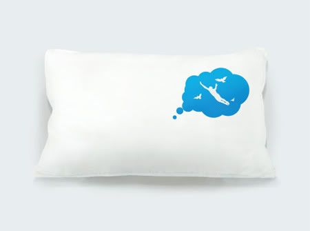blue dream with bllue pillow