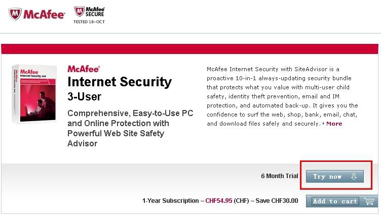 Mcafee Acount to login .