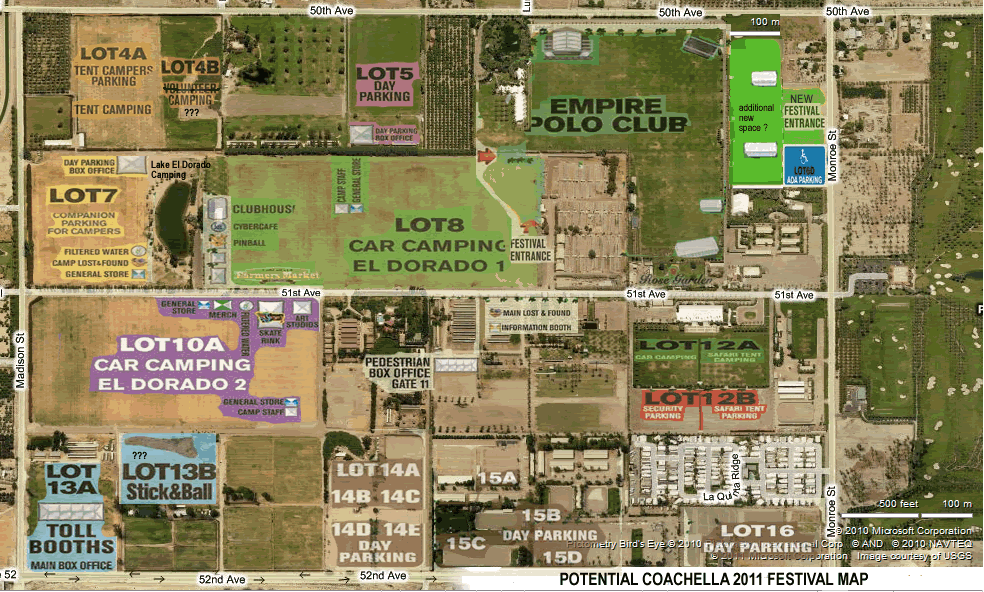 Coachella Festival Map