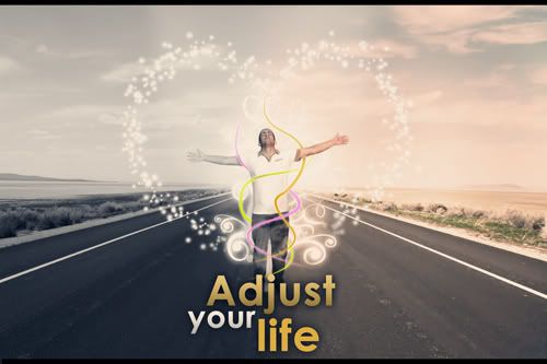 Adjust your life psd file template 