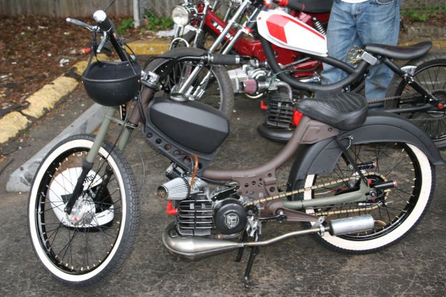 custom moped