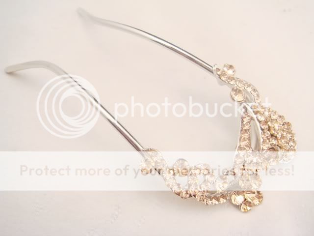   HEART FLOWER VINTAGE STYLE 5 SILVER HAIR COMB STICK FIOJ  