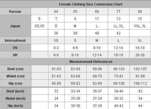 Women's Clothing Sizing Chart Photo by mykdress | Photobucket